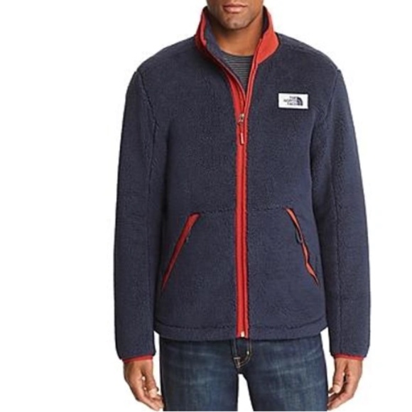 The North Face Other - THE NORTH FACE Men's Campshire Zip Fleece Jacket In Urban Navy/ Caldera Red XL